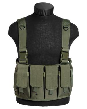 Mil-Tec by Sturm Mag Carrier Chest Rig, 100% Polyester, Olive Drab, Adjustable, 13532001
