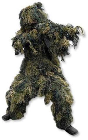 Mil-Tec by Sturm Ghillie Suit - Unisex, Woodland Camo, Medium/Large, 11962020-002