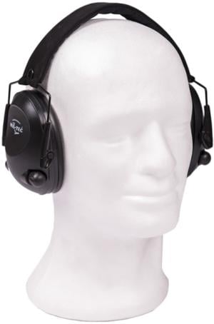Mil-Tec by Sturm Electronic Ear Defenders, Black, Adjustable, 16243002