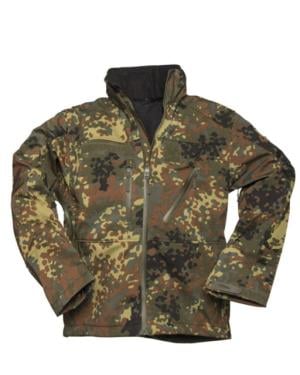 Mil-Tec by Sturm Softshell Jacket - Men's, Flecktarn Camo, 2XL, 10864021-906