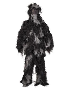 MIL-TEC Fire-Resistant 4-Piece Ghillie Suit, Night Camo, Extra Large/2XL, 11961880-003