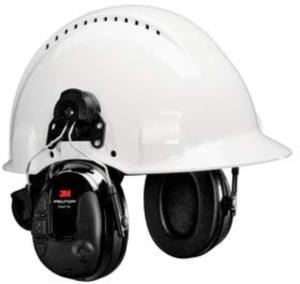 PELTOR Protac III Slim Hard Hat Attached Headset, Black, MT13H220P3E