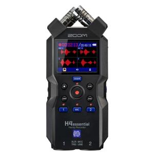 Zoom H4essential 4-Track Recorder with 32-Bit Float Recording, Accessibility, and Stereo Microphones in Black