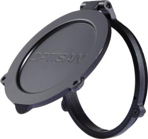 Optisan Precision Sports Optics EVXMFCJ50 EVX Metal Flip Up Covers, Objective 50mm, Black, 37556