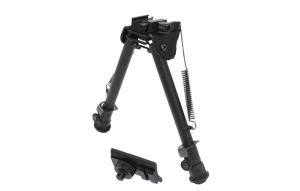 Leapers UTG Tactical OP Bipod, Quick Detach, 8.0-12.4in Center Height, Black, TL-BP88Q