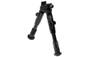 Leapers UTG Shooter's SWAT Bipod, Rubber Feet, 6.2in-6.7in Center Height, Black, TL-BP28S