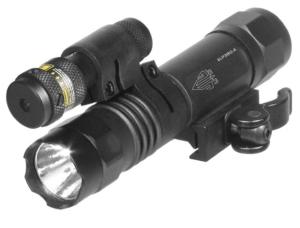Leapers UTG Light/Red Laser Combo, 400 Lumen, Integral Mount, Black, LT-ELP38Q-A