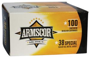 Armscor Ammo Ammo 38Spl 158Gr Fmj 100/12 Value Pack 50449