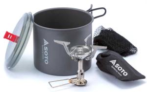 Soto New River Pot And Amicus w/ Igniter, Grey, OD-1NVE NR
