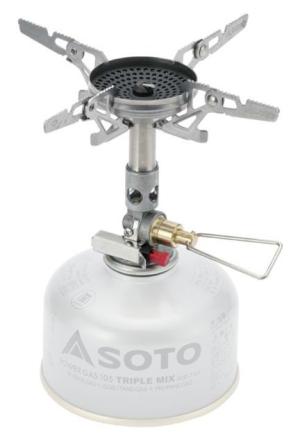 Soto WindMaster Stove with 4Flex Pot Support, Silver, OD-1RXN