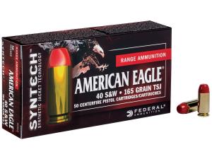 Federal Syntech Range Ammunition 40 S&W 165 Grain Total Synthetic Jacket - 740214