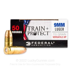 9mm - 115 Grain VHP - Federal Train + Protect - 500 Rounds