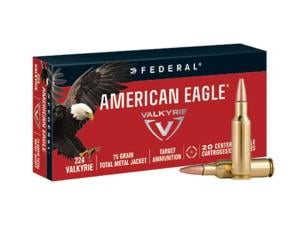 Federal American Eagle Ammunition 224 Valkyrie 75 Grain Total Metal Jacket - 327521