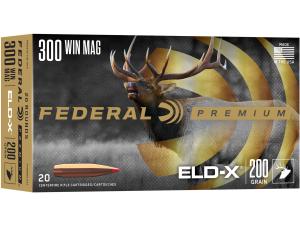 Federal Premium Ammunition 300 Winchester Magnum 200 Grain Hornady ELD-X Polymer Tip - 686283