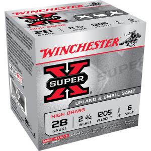 Winchester Super-X Game Load 28 Gauge Shotshell 250 Rounds 2 3/4" #6 Lead Shot 1 Ounce X28H6