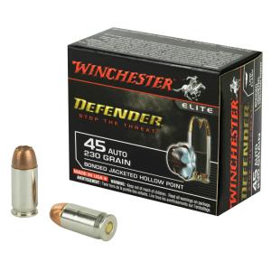 Winchester Defender .45 ACP Ammo 230 Grain Bonded JHP 200 Rounds per Case