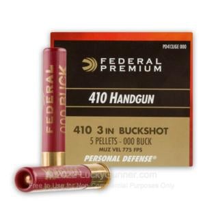 410 Bore - 3" 000 Buckshot - Federal Premium - 200 Rounds