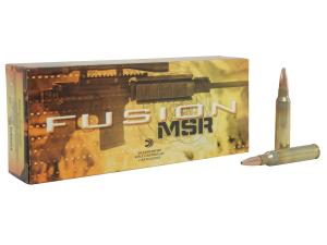Federal Fusion MSR Ammunition 223 Remington 62 Grain Bonded Spitzer Boat Tail - 430011