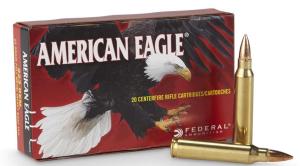Federal American Eagle .223Rem 55GR FMJ 500 Round Case