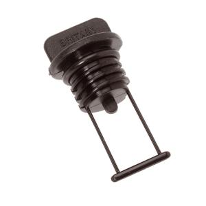 Barton Marine Drain Plug - 15mm 19/32 Bore - Black, 42 357