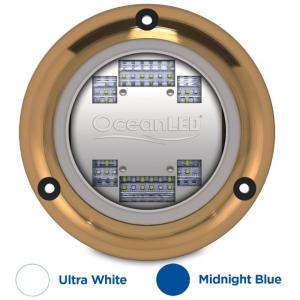 OceanLED Sport S3124s Underwater LED Light - Ultra White/Midnight Blue, 012103BW