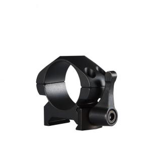 Hawke Sport Optics Precision Steel Rings Weaver 1in Low 2pc With Lever, Black, 23010