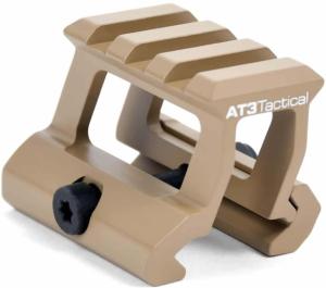 AT3 Tactical 1in Height PRO-MOUNT Mini Riser Mount, Anodized, Flat Dark Earth, 1 Riser, RM-10-PRO-FDE