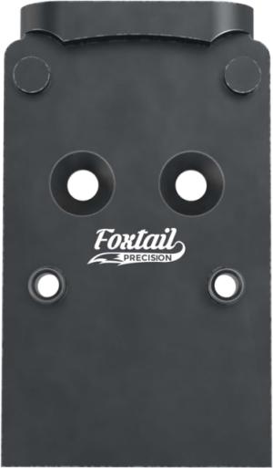 Foxtail Precision Red Dot Adapter Plate, Standard Glock MOS, RMR/SRO, Holosun 407c/507c/508t, Black, 100-009