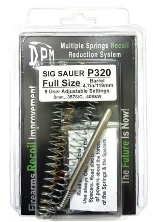 DPM Adjustable Recoil Rod Reducer System for Sig Sauer P320 Full Size, 4.7 inch/119mm 9mm Luger 357Sig 40SW, MS-SI/14