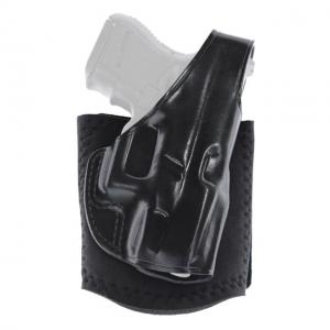 Galco Ankle Glove Holster - Left Hand, Black, Thumb Break Retention Strap, S&W J Fr, Taurus 2in AG161B