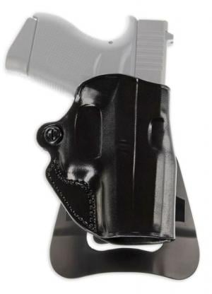 Galco Speed Master 2.0 Paddle Belt Holster, Glock 43X/44, Ambidextrous, Premium Steerhide, Black, SM2-800B