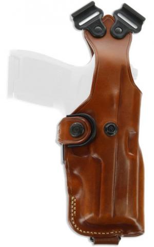 Galco VHS 3.0 Leather Holster Component, Ambidextrous, Taurus PT92/ PT99/ PT100/ PT101, Beretta 90-two/ 92D/ 92F/ 92FS/ 96D/ 96F/ 96FS/ Elite 1A/ M9 mil/ Brigadier non-r, Tan, V3-202