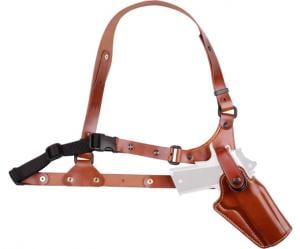 Galco Great Alaskan Shoulder Holster System, AMT Hardballer, Colt 1911, Kimber 1911, Para 1911, Rem 1911 R1, Ruger SR1911, S&W SW1911, Springfield 1911, Taurus PT1911, 5in, Right, Plain, Tan, GA212R