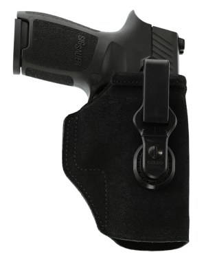 Galco TUC818RB Tuck-N-Go Strongside/Crossdraw IWB Black Steerhide Fits Sig Sauer P365 Fuse Ambidextrous
