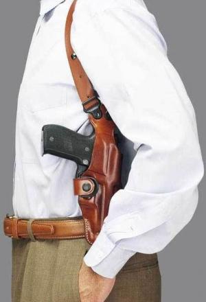 Galco Vertical Shoulder Holster Component - Ambidextrous - Tan V202