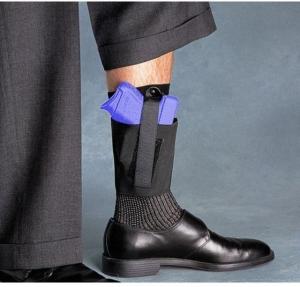 Galco Cop Ankle Band Left Hand - Black for Glock 26/43 CAB3L