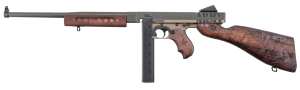 Thompson TM1C4 TM1C4 Army Sports South Exclusive 45 ACP 30+1 16.50" OD Green Cerakote Steel Barrel  Coyote Tan/OD Green Cerakote Steel Receiver w/Engraving  Custom Engraved w/Horizontal Foregrip Walnut Wood Stock