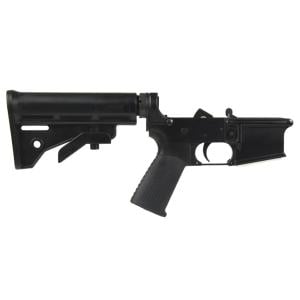 BEAR CREEK ARSENAL BC-15 556NATO COMPLETE LOWER BLK, Complete lower Assembly with adjustable butt stock