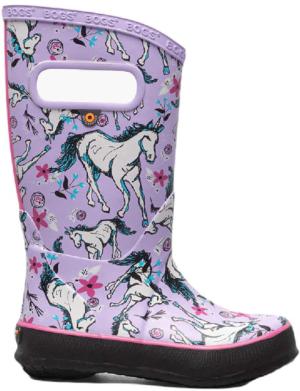 Bogs Rainboot Unicorn Awesome Shoes - Kids, Lavender Multi, 7, 73000-541-7