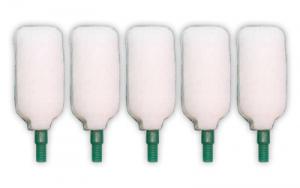 Super-Brush Bore-Tips Plastic Foam Over Plastic Core Cleaning Tips .45 Caliber 5 Per Package
