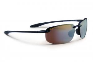 Maui Jim Hookipa Sunglasses w/ Gloss Black Frame and HCL Bronze Lenses - H407-02