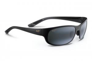 Maui Jim Twin Falls Sunglasses - Gloss Black Fade Frame,Polarized Neutral Grey Lens 417-02J