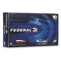 Federal Varmint &amp;amp; Predator, 6.5mm Creedmoor, Hornady V-MAX, 95 Grain, 20 Rounds