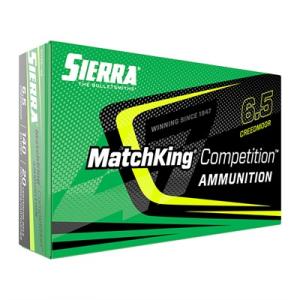 Sierra MatchKing Competition Ammunition 6mm Creedmoor 107 Grain Hollow Point Boat Tail SKU - 370619