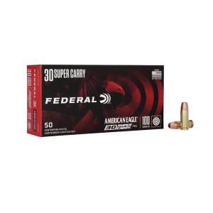 Federal American Eagle Handgun 100gr 30 Super Carry 50 Round AE30SCA