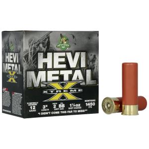 HEVI-Metal Xtreme 12 Gauge Shotshell 3" #BB Steel #2 Tungsten 1-1/4 oz.