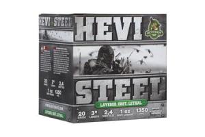 Hevishot 20 Gauge Shotgun Ammunition HS62024 3" 2-4 Steel 25 Rounds