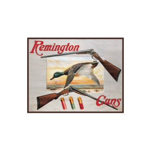 Tin Sign 1002 Remington Shotguns and Ducks Rich Vibrant Colors and Heavy Embossing Tin Sign