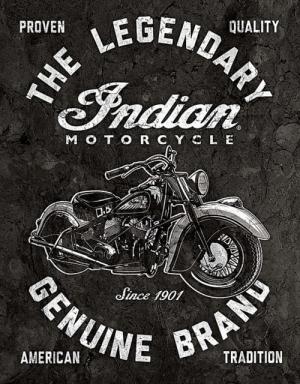 Tin Signs Legendary Indian Motorcycle