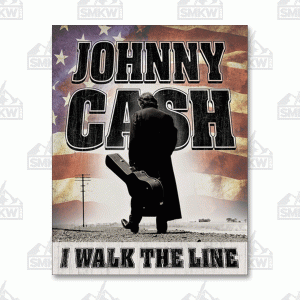 Johnny Cash I Walk the Line Tin Sign
